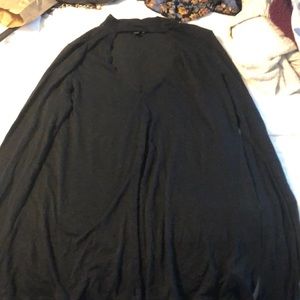 Black chocker v neck express long sleeve top